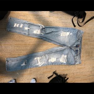 Boyfriend ripped jeans